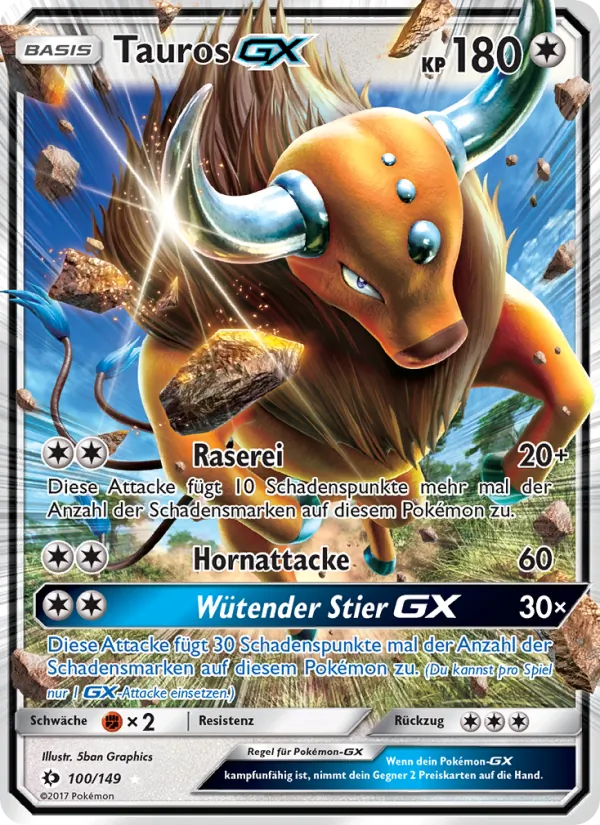 Tauros GX, Sonne & Mond 100