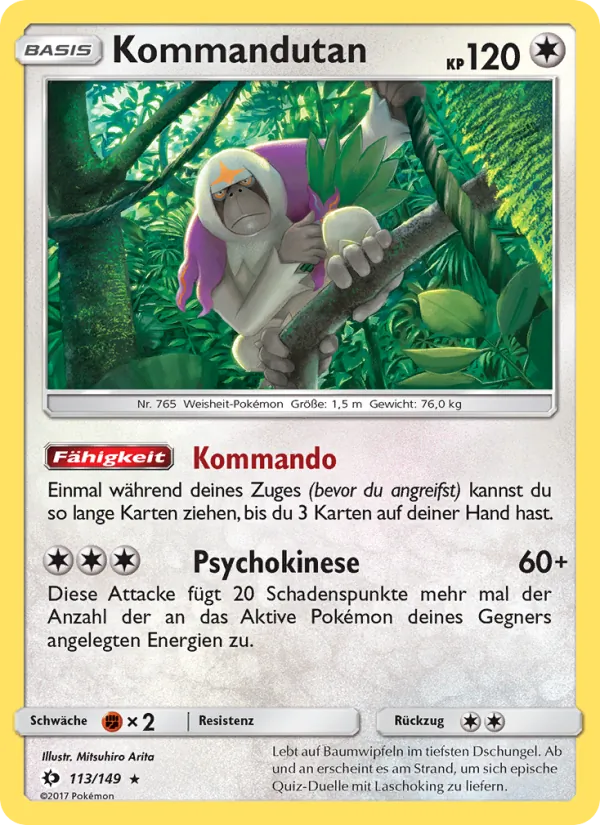 Kommandutan, Sonne & Mond 113