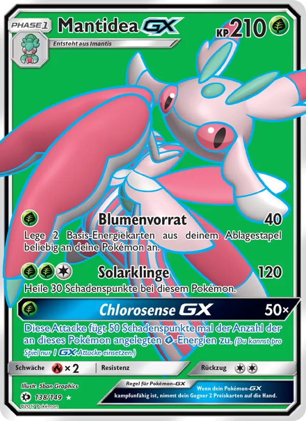 Mantidea GX, Sonne & Mond 138