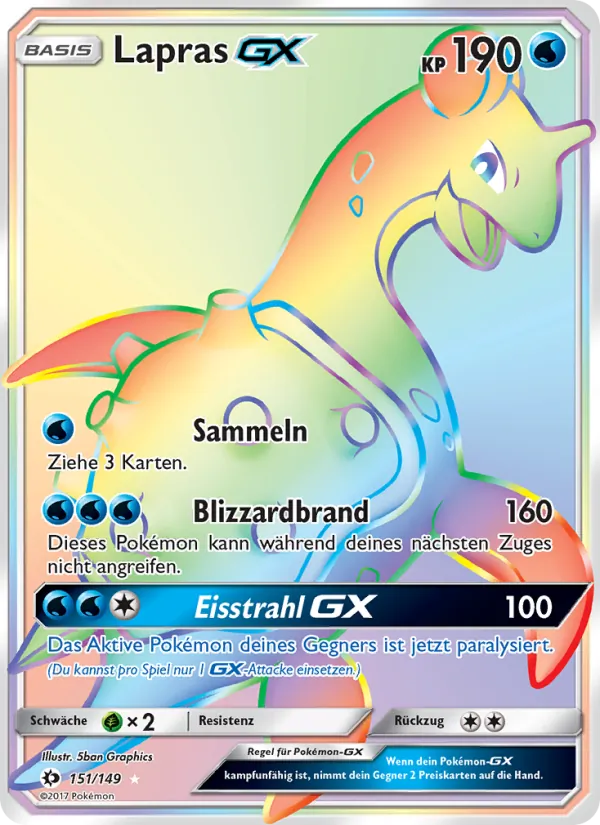 Lapras GX, Sonne & Mond 151