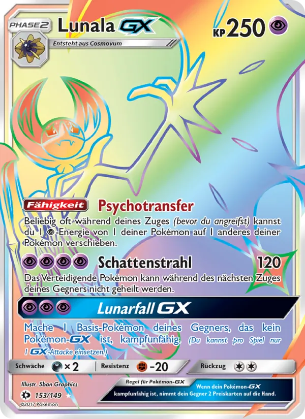 Lunala GX, Sonne & Mond 153