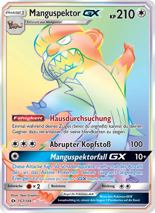 Manguspektor GX, Sonne & Mond 157