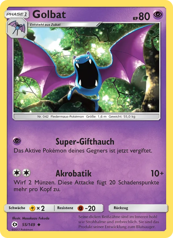 Golbat, Sonne & Mond 55