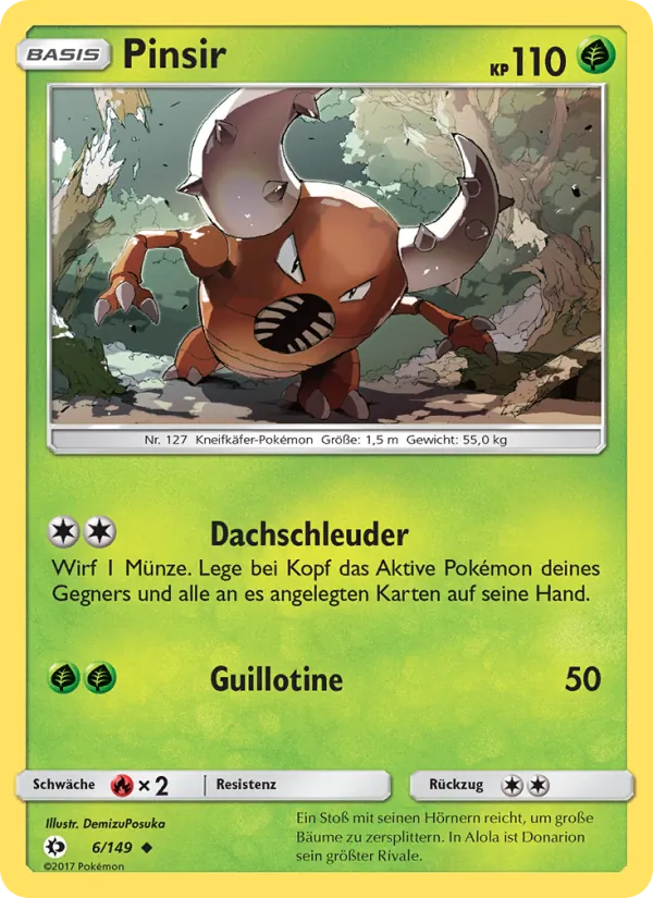 Pinsir, Sonne & Mond 6