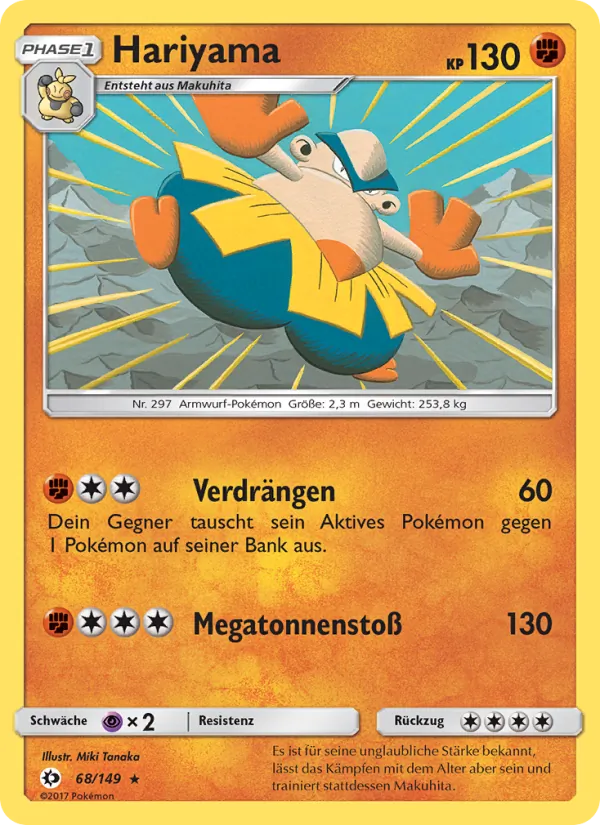 Hariyama, Sonne & Mond 68