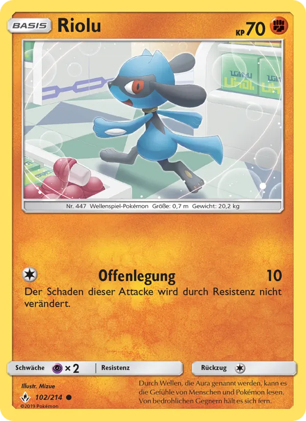 Riolu, Kräfte im Einklang 102