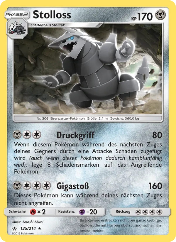 Stolloss, Kräfte im Einklang 125
