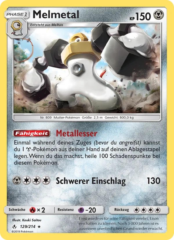 Melmetal, Kräfte im Einklang 129