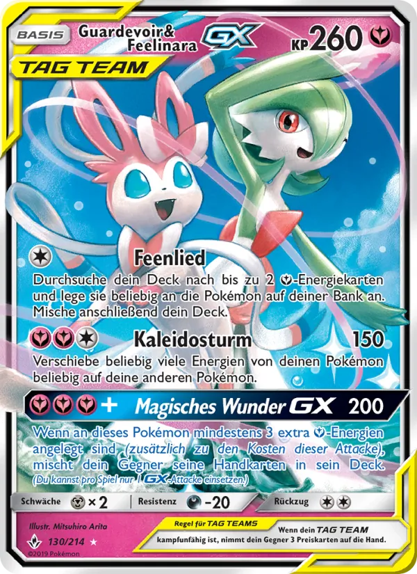 Guardevoir & Feelinara GX, Kräfte im Einklang 130