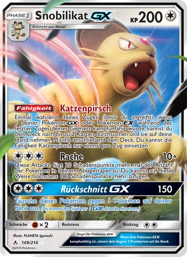 Snobilikat GX, Kräfte im Einklang 149