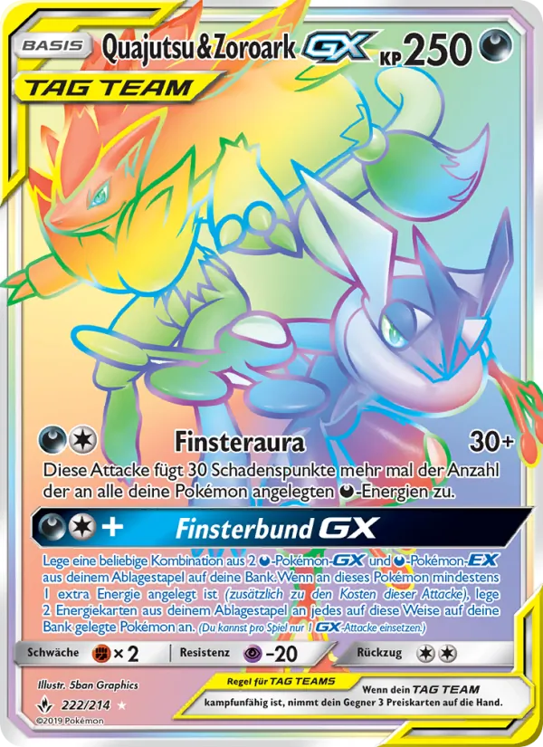 Quajutsu & Zoroark GX, Kräfte im Einklang 222
