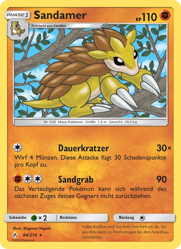 Sandamer, Kräfte im Einklang 84