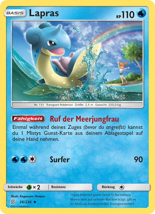 Lapras, Bund der Gleichgesinnten 36