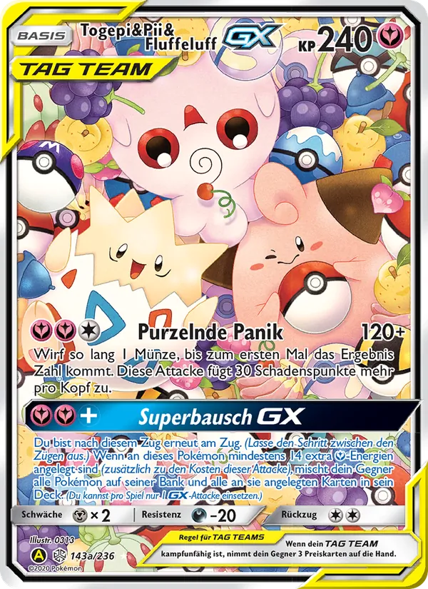 Togepi & Pii & Fluffeluff GX, Welten im Wandel 143