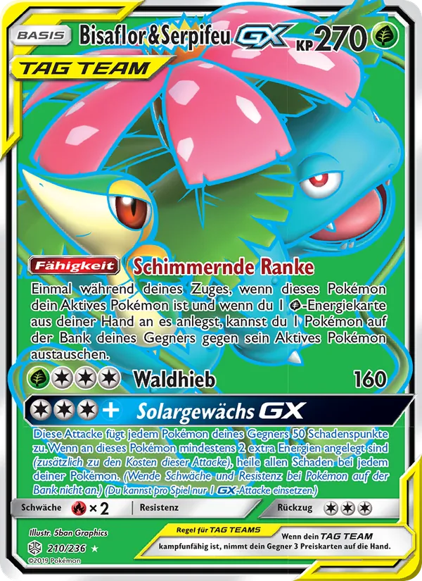 Bisaflor & Serpifeu GX, Welten im Wandel 210