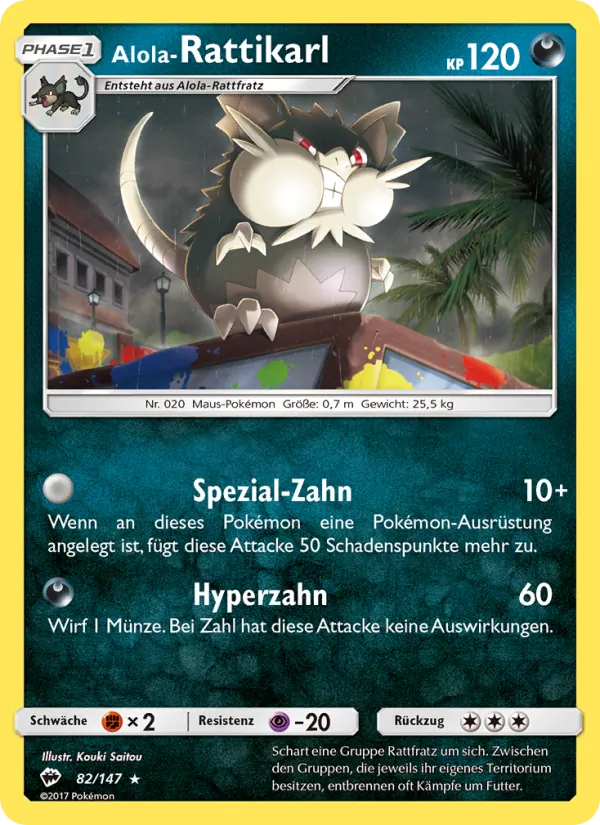Alola-Rattikarl, Nacht in Flammen 82