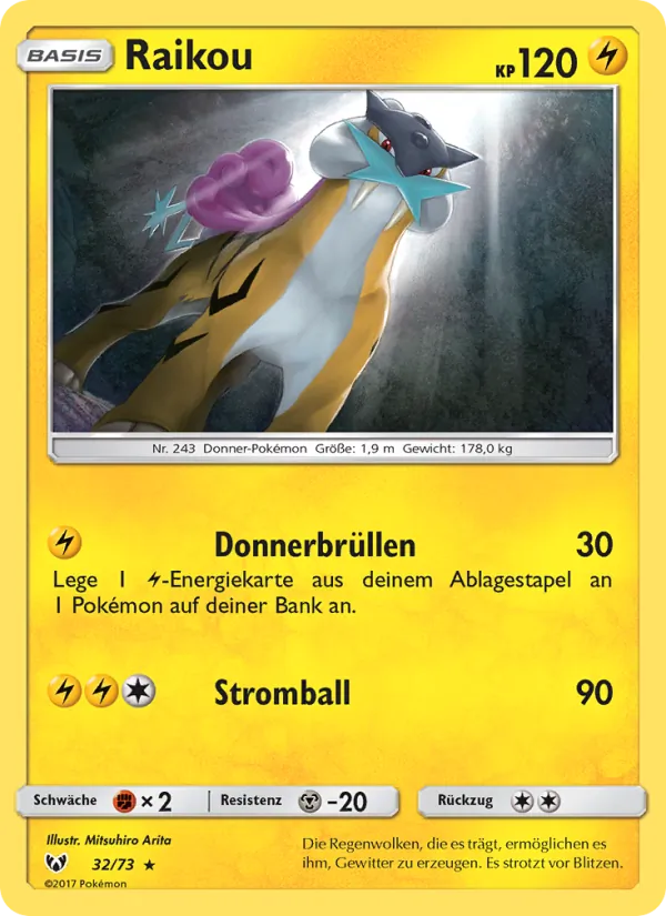 Raikou, Schimmernde Legenden 32