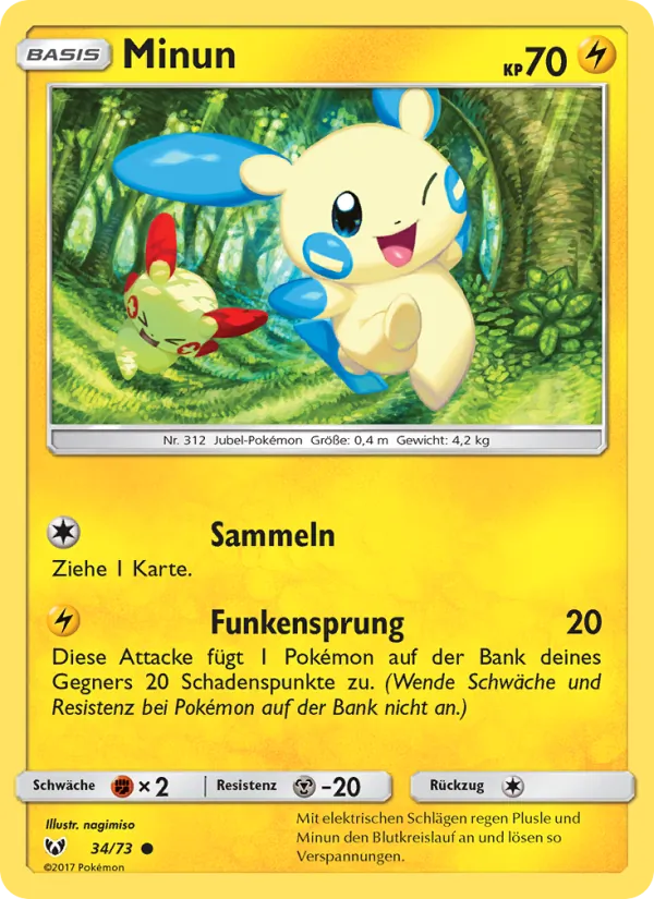 Minun, Schimmernde Legenden 34