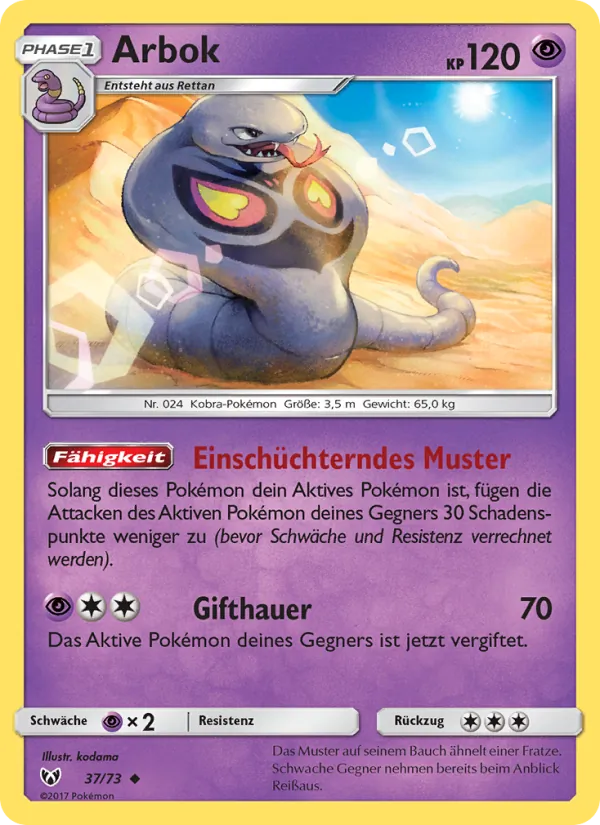 Arbok, Schimmernde Legenden 37