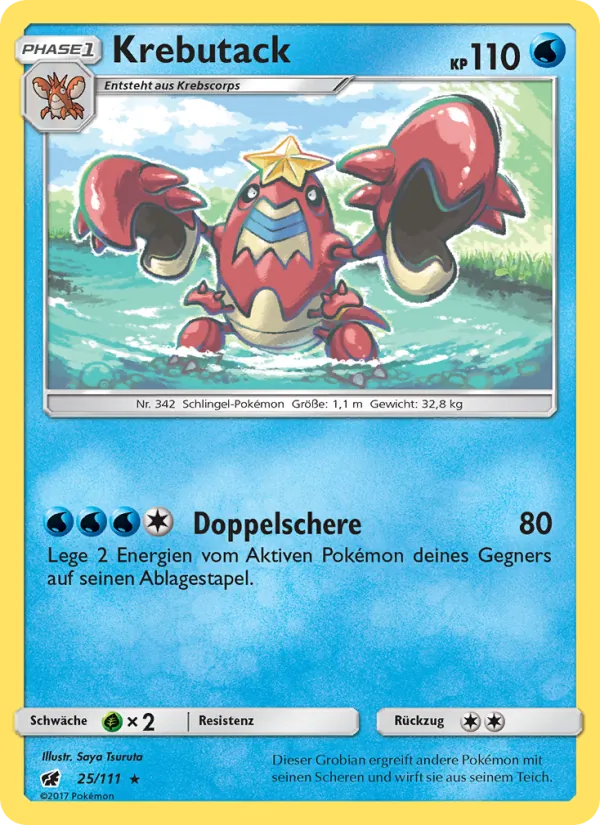 Krebutack, Aufziehen der Sturmröte 25