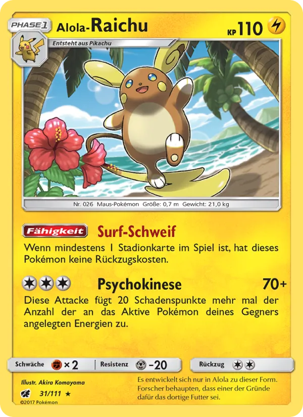Alola-Raichu, Aufziehen der Sturmröte 31