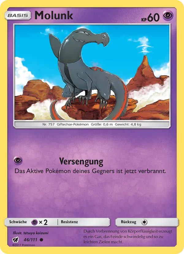 Molunk, Aufziehen der Sturmröte 46