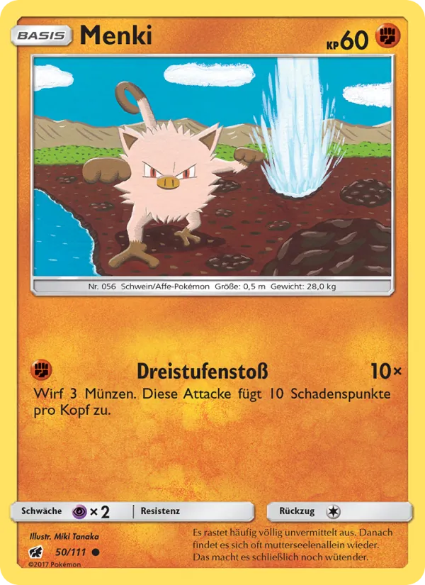 Menki, Aufziehen der Sturmröte 50