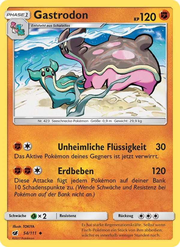 Gastrodon, Aufziehen der Sturmröte 54