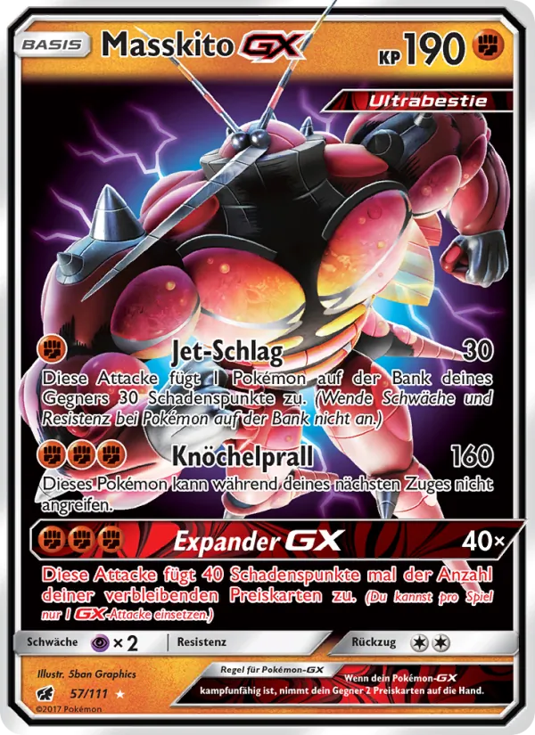Masskito GX, Aufziehen der Sturmröte 57