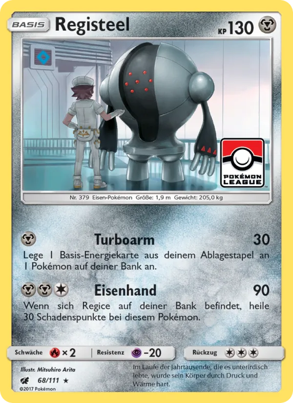Registeel, Aufziehen der Sturmröte 68