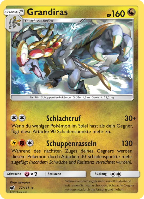 Grandiras, Aufziehen der Sturmröte 77