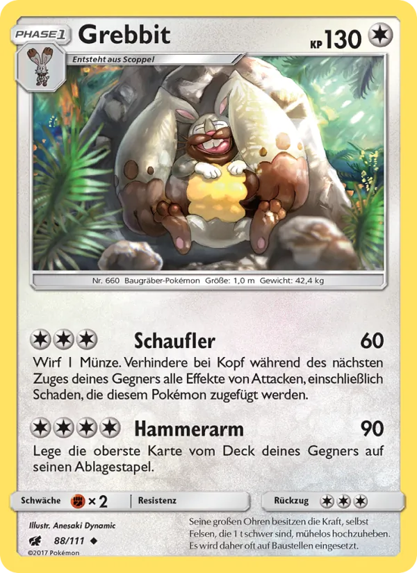 Grebbit, Aufziehen der Sturmröte 88