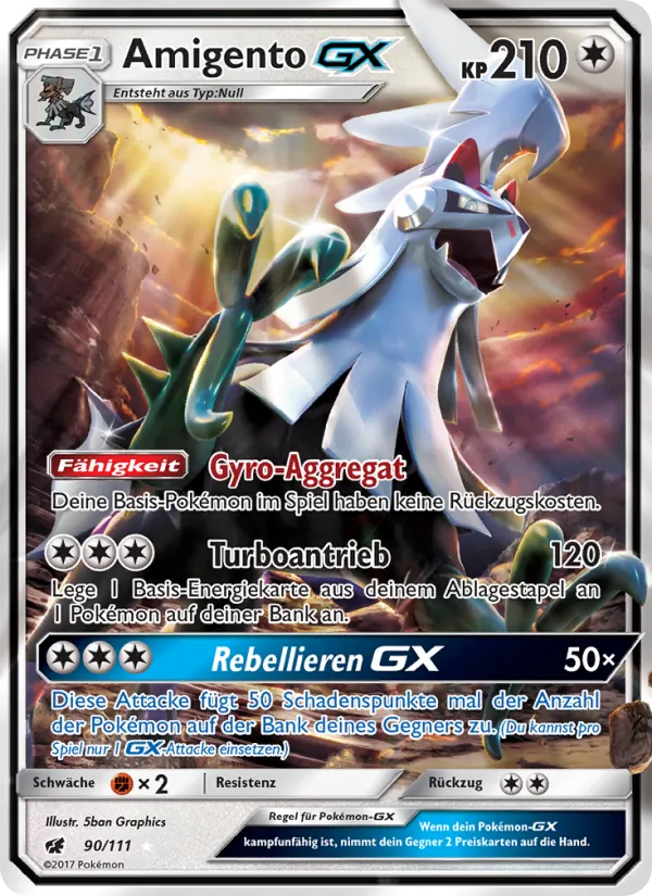 Amigento GX, Aufziehen der Sturmröte 90