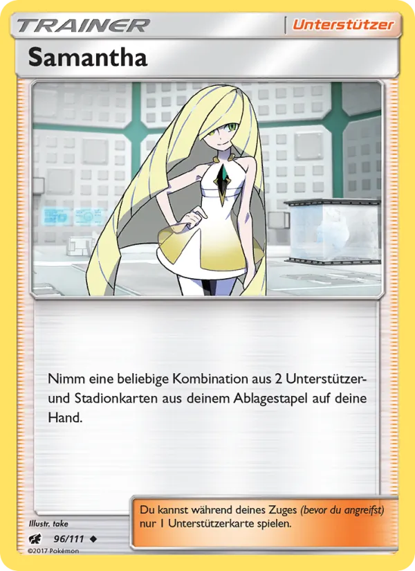 Samantha, Aufziehen der Sturmröte 96