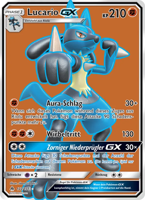 Lucario GX, Grauen Der Lichtfinsternis 122