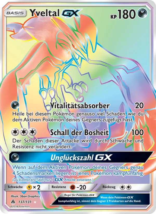 Yveltal GX, Grauen Der Lichtfinsternis 137