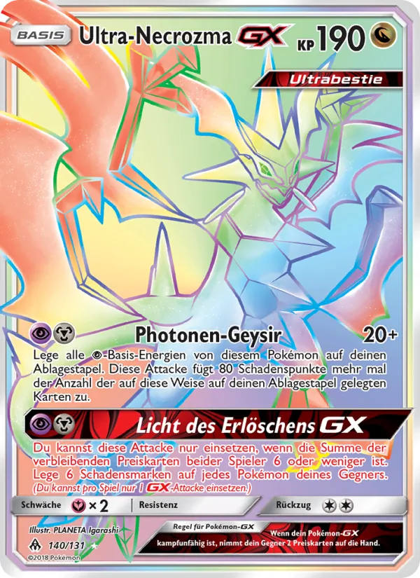 Ultra-Necrozma GX, Grauen Der Lichtfinsternis 140