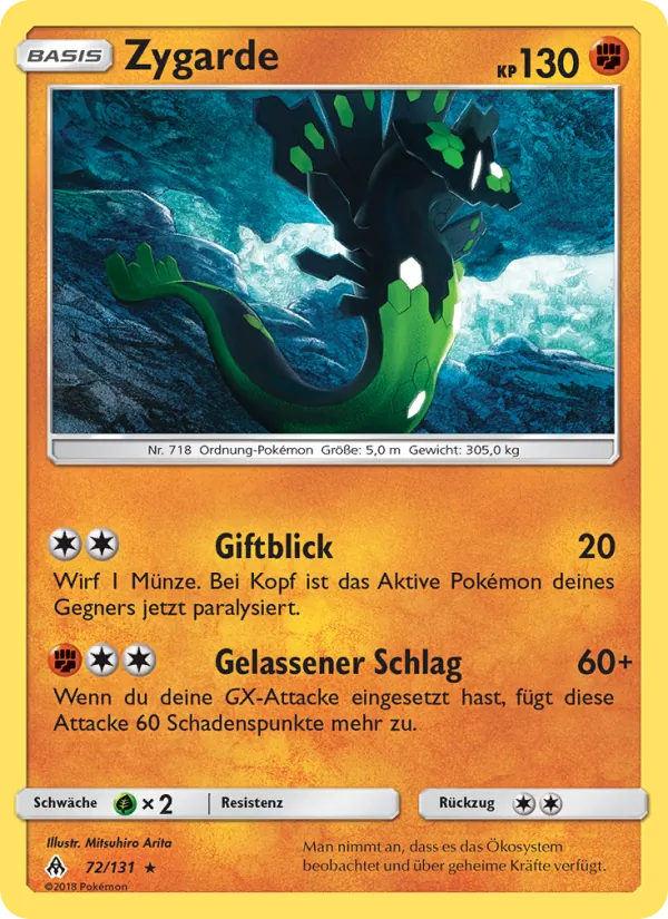 Zygarde, Grauen Der Lichtfinsternis 72