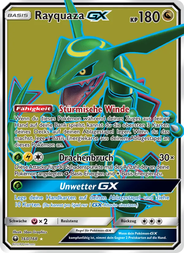 Rayquaza GX, Sturm Am Firmament 160