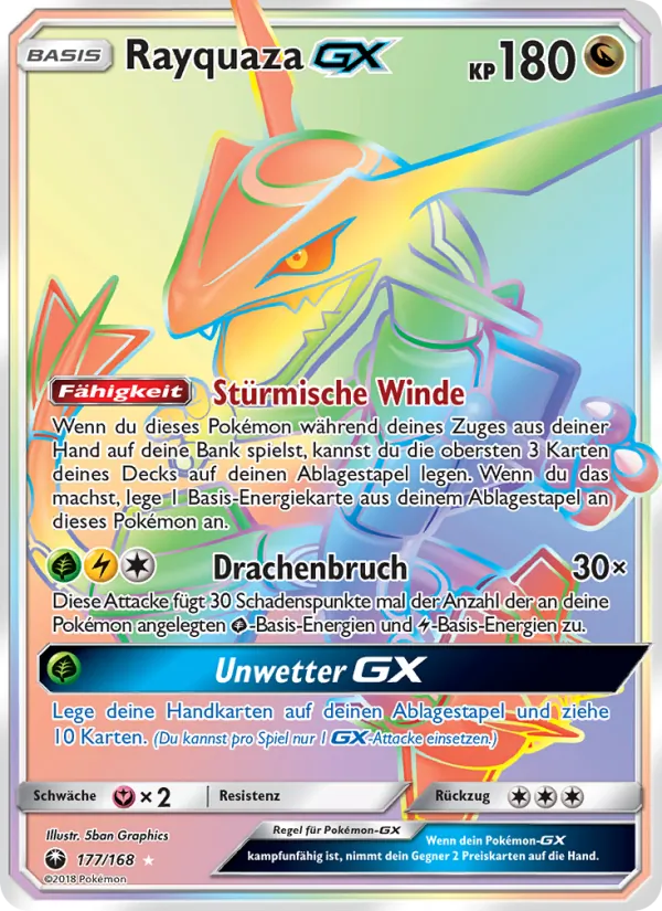 Rayquaza GX, Sturm Am Firmament 177