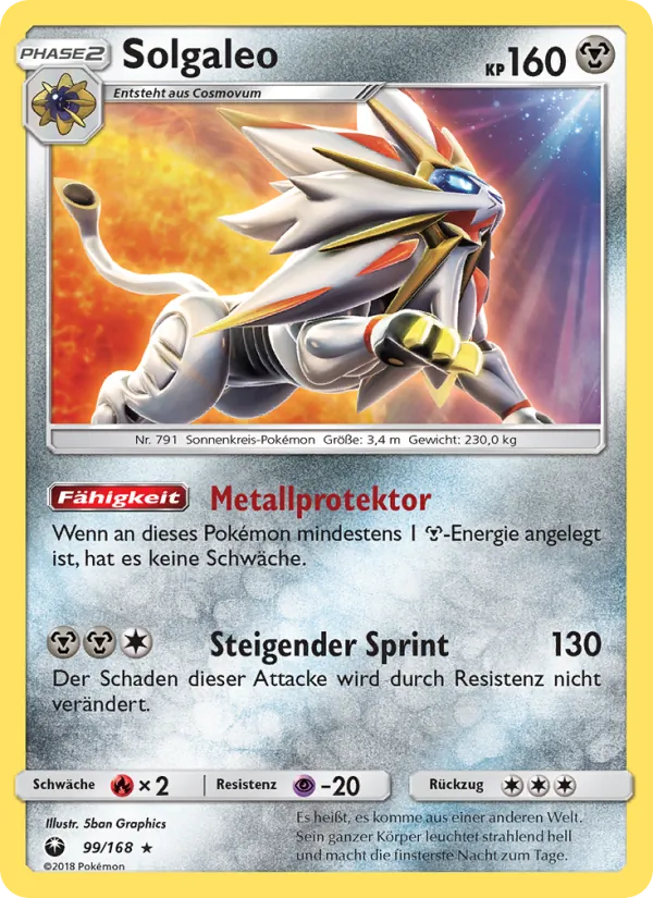 Solgaleo, Sturm Am Firmament 99