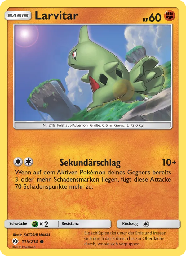 Larvitar, Echo des Donners 115