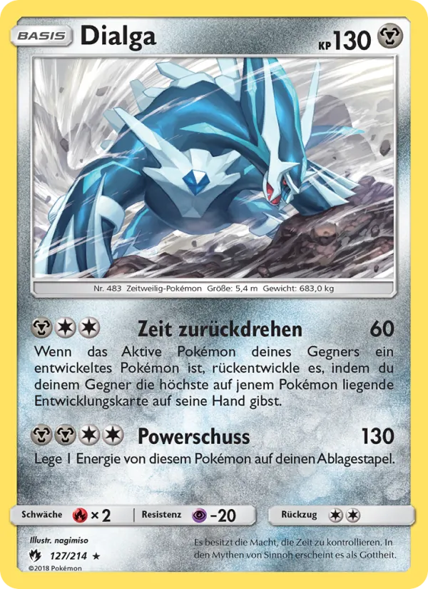 Dialga, Echo des Donners 127