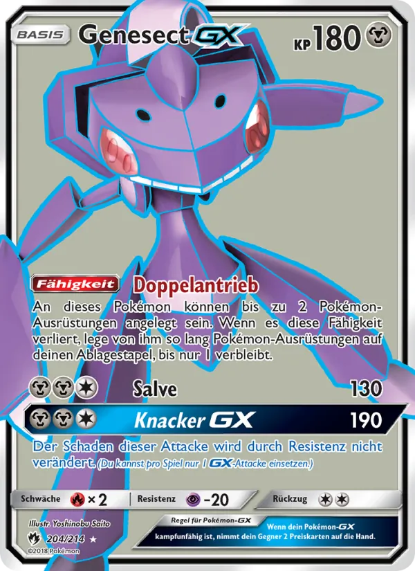 Genesect GX, Echo des Donners 204