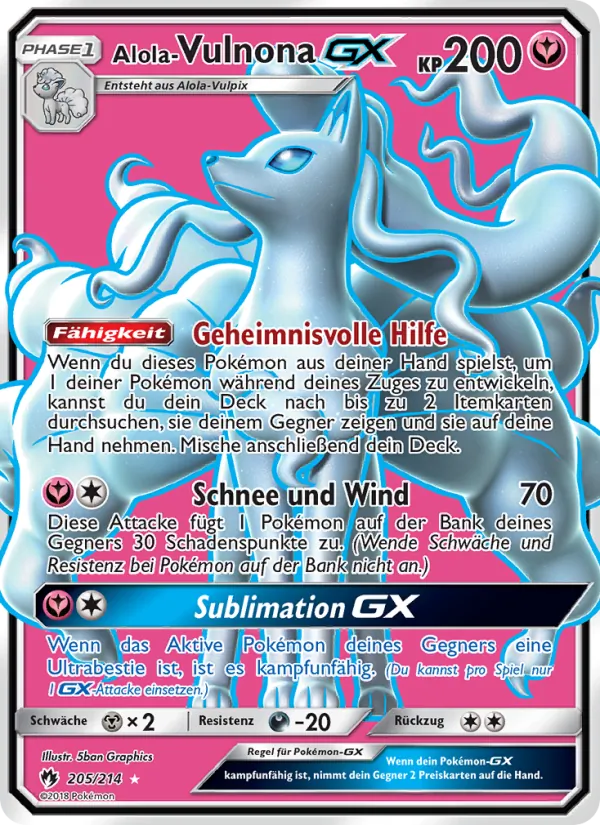 Alola Vulnona GX, Echo des Donners 205