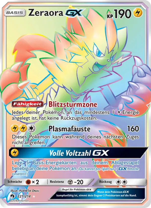 Zeraora GX, Echo des Donners 221