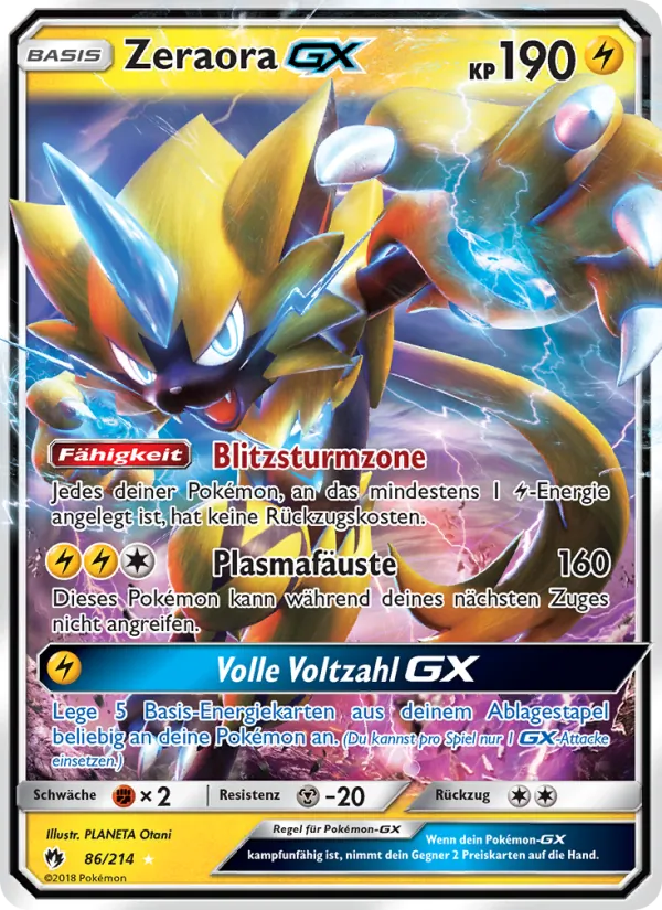 Zeraora GX, Echo des Donners 86