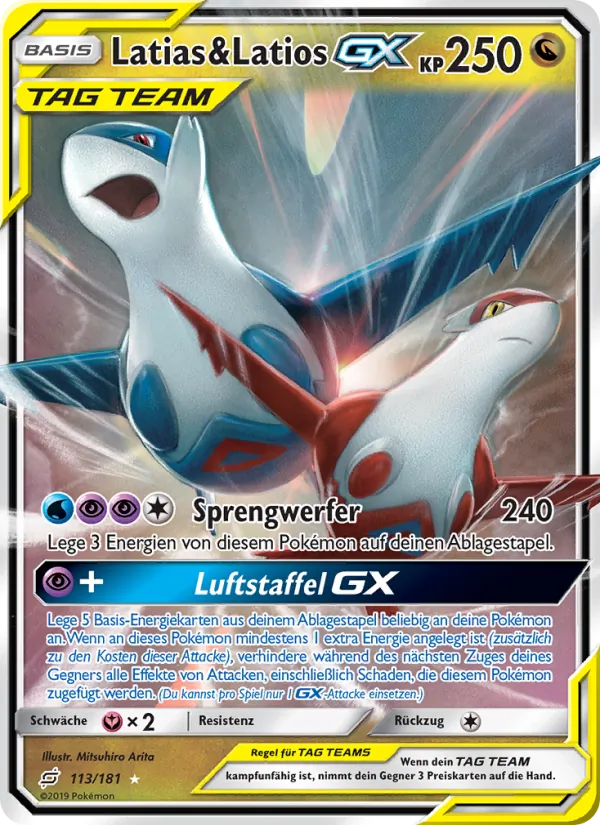 Latias & Latios GX, Teams Sind Trumpf 113
