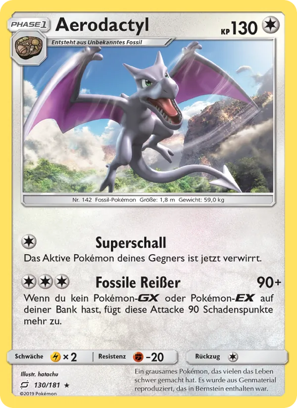 Aerodactyl, Teams Sind Trumpf 130