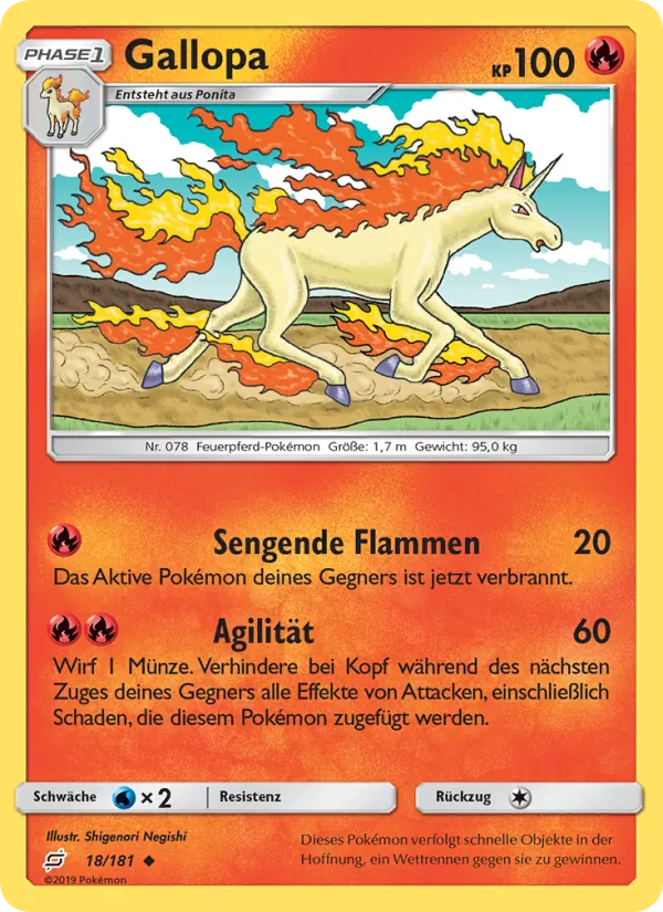 Gallopa, Teams Sind Trumpf 18